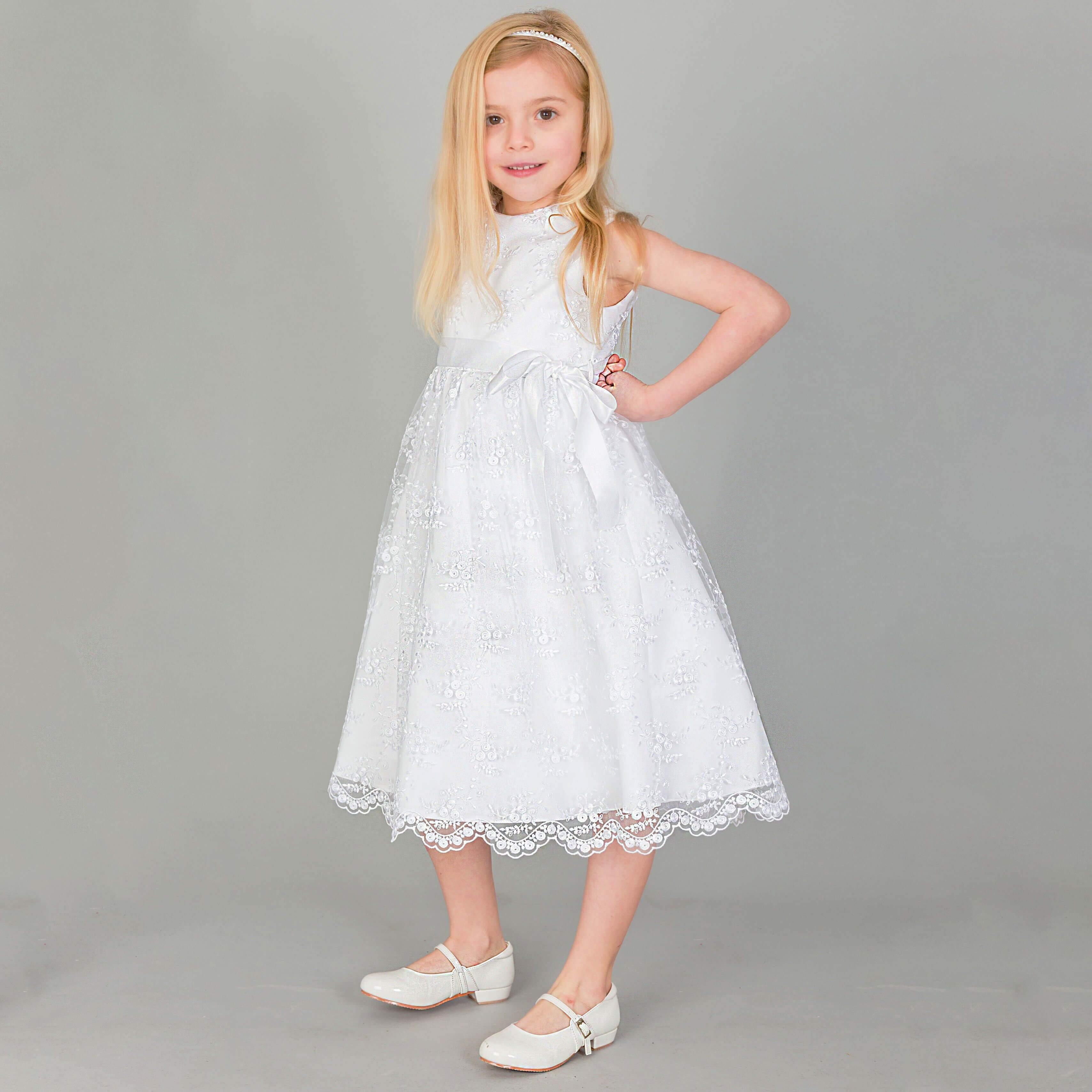 Fleur Flower Girl Dress | White | UK Flower Girl Boutique