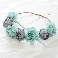 Classic Peony Head Garland - Mink