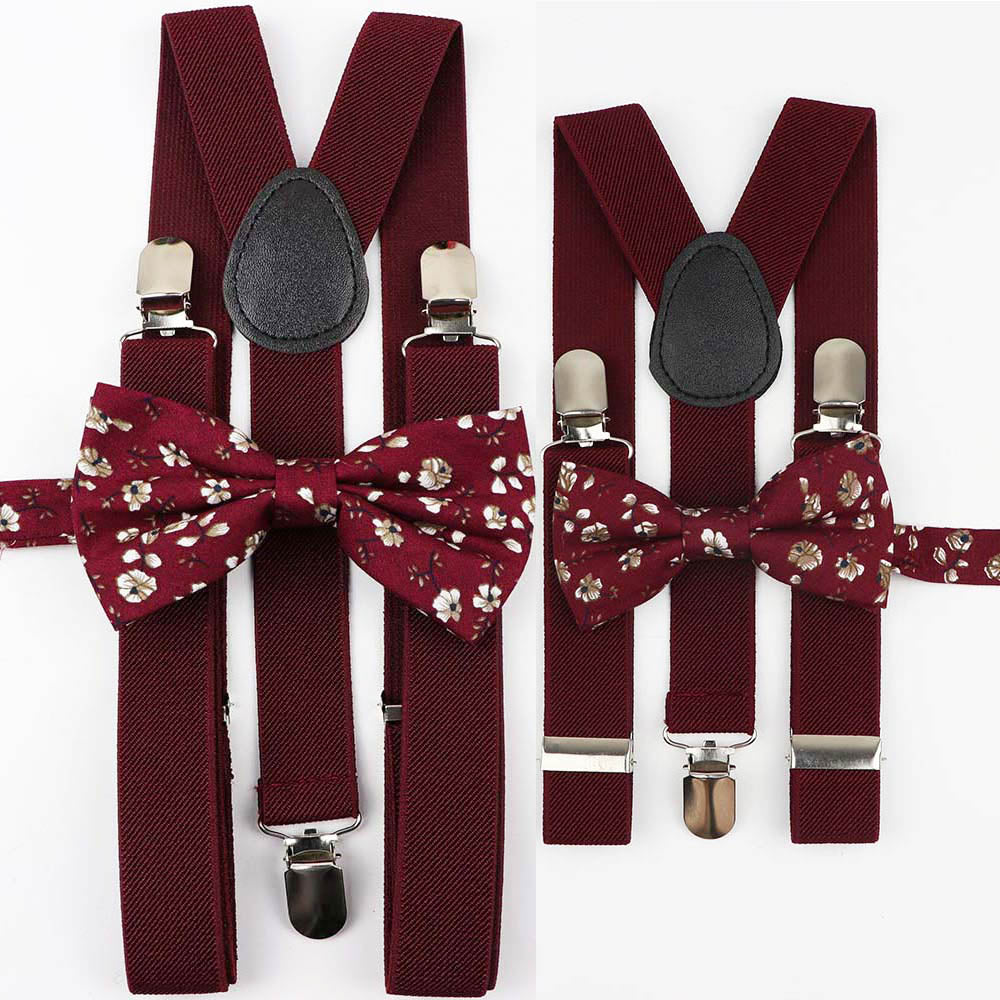 Wine Bow Tie and Bracers Set