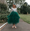 Flower Girl Dress in Hunter Green