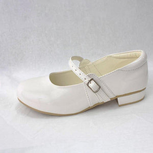 White Crystal Patent Shoes